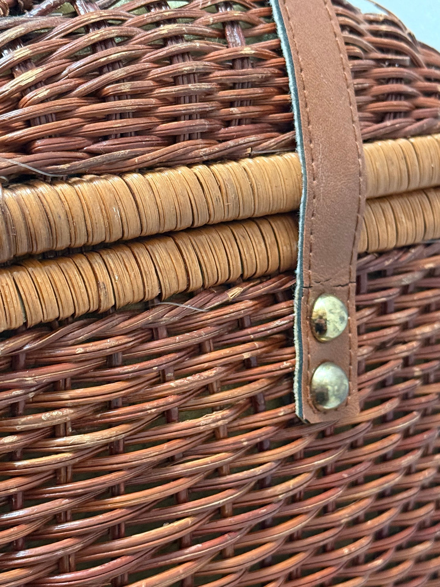 Vintage picnic basket
