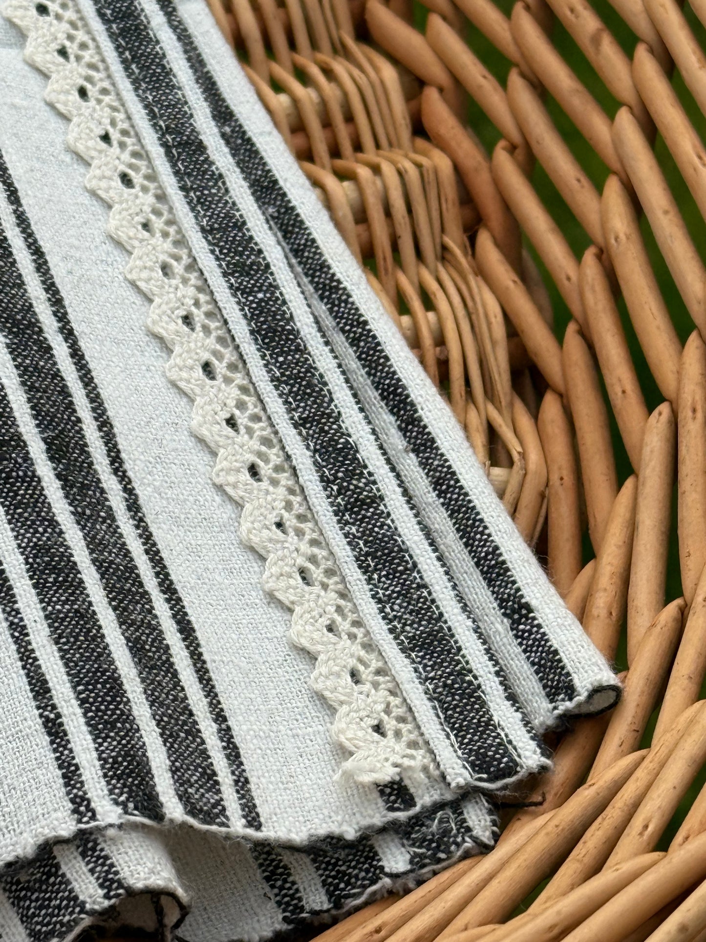 Vintage, handwoven cotton cloth.