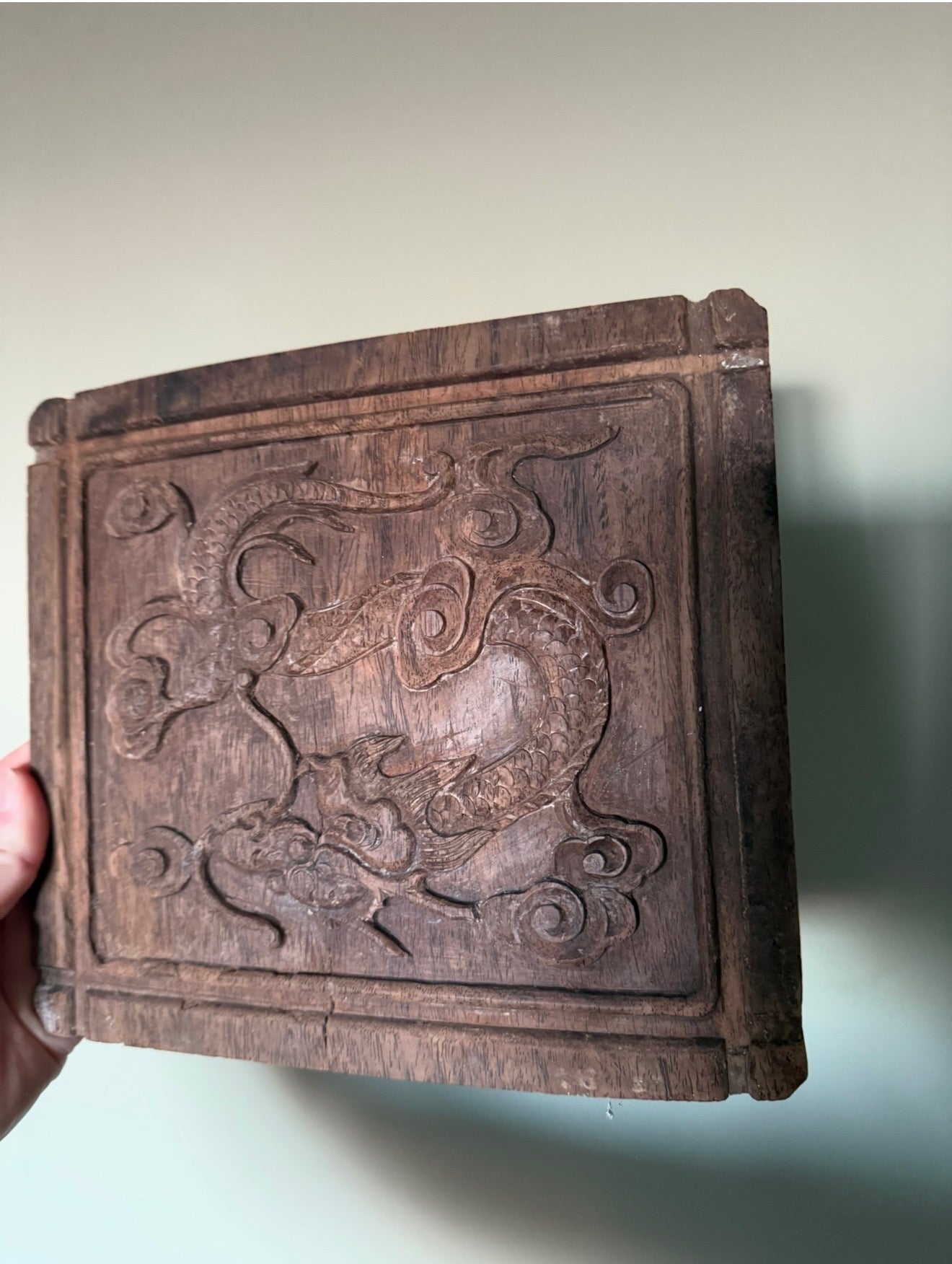 Carved Wooden Dragon Wall Panels – Traditional Oriental Relief Plaques