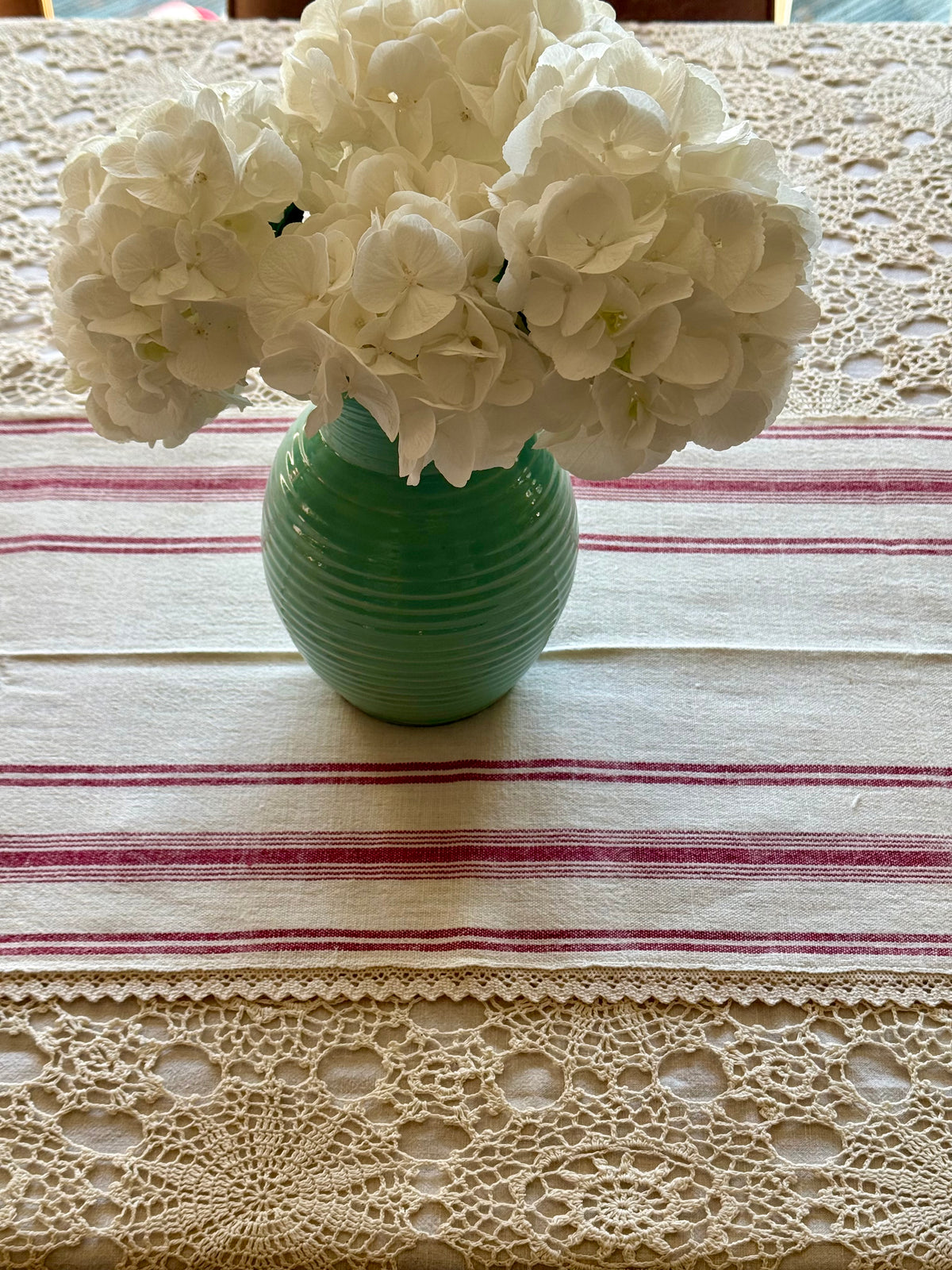 The Old Handmade Café Curtains | Vintage Handwoven Cotton