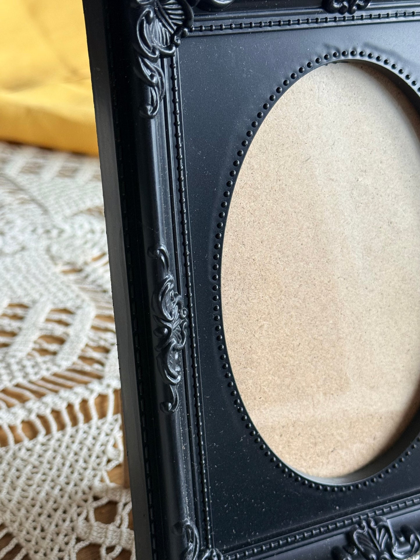 Vintage Style Black Ornate Photo Frames – Set of 2