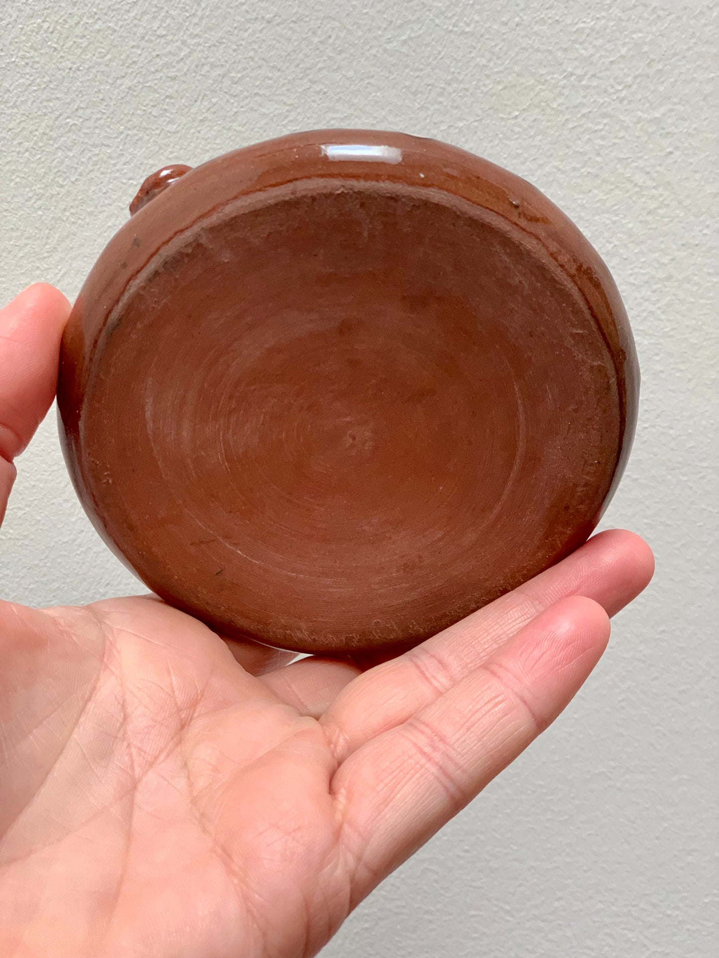 Vintage, terracotta ashtray.