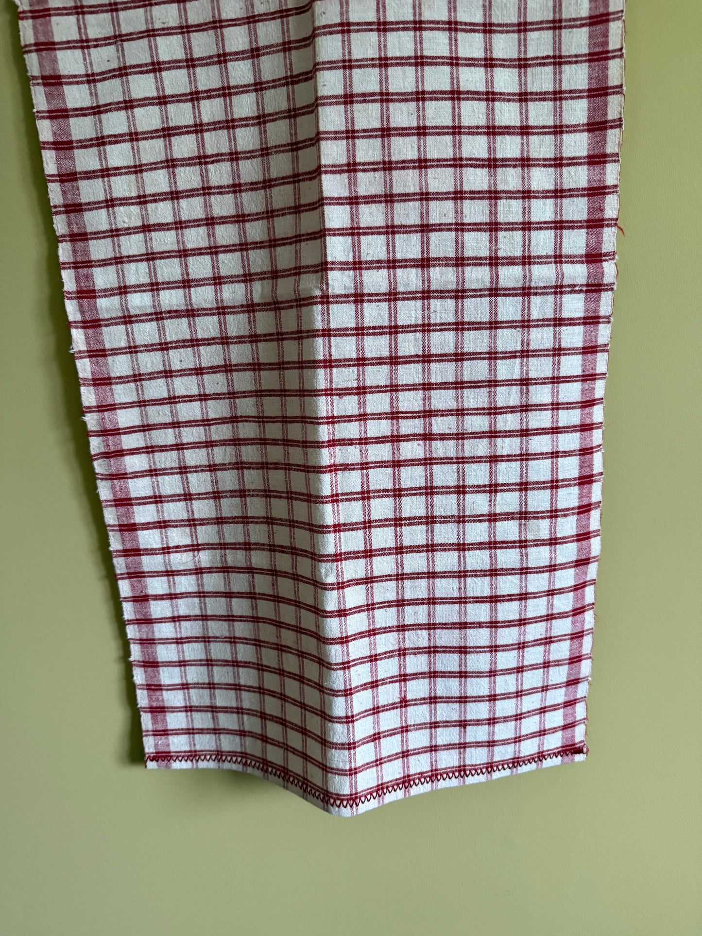 Antique, hand woven tea towel / kitchen cloth.