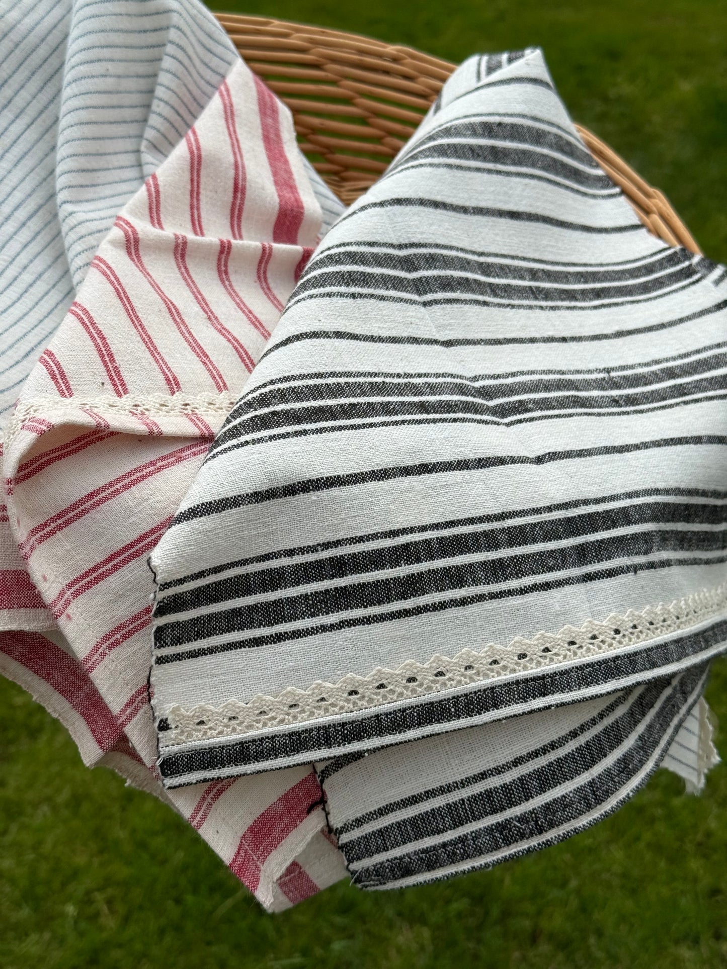 Vintage, handwoven cotton cloth.