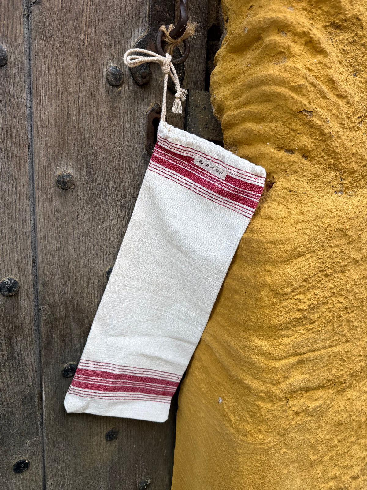 The Old Baguette keeper | Vintage handwoven cotton