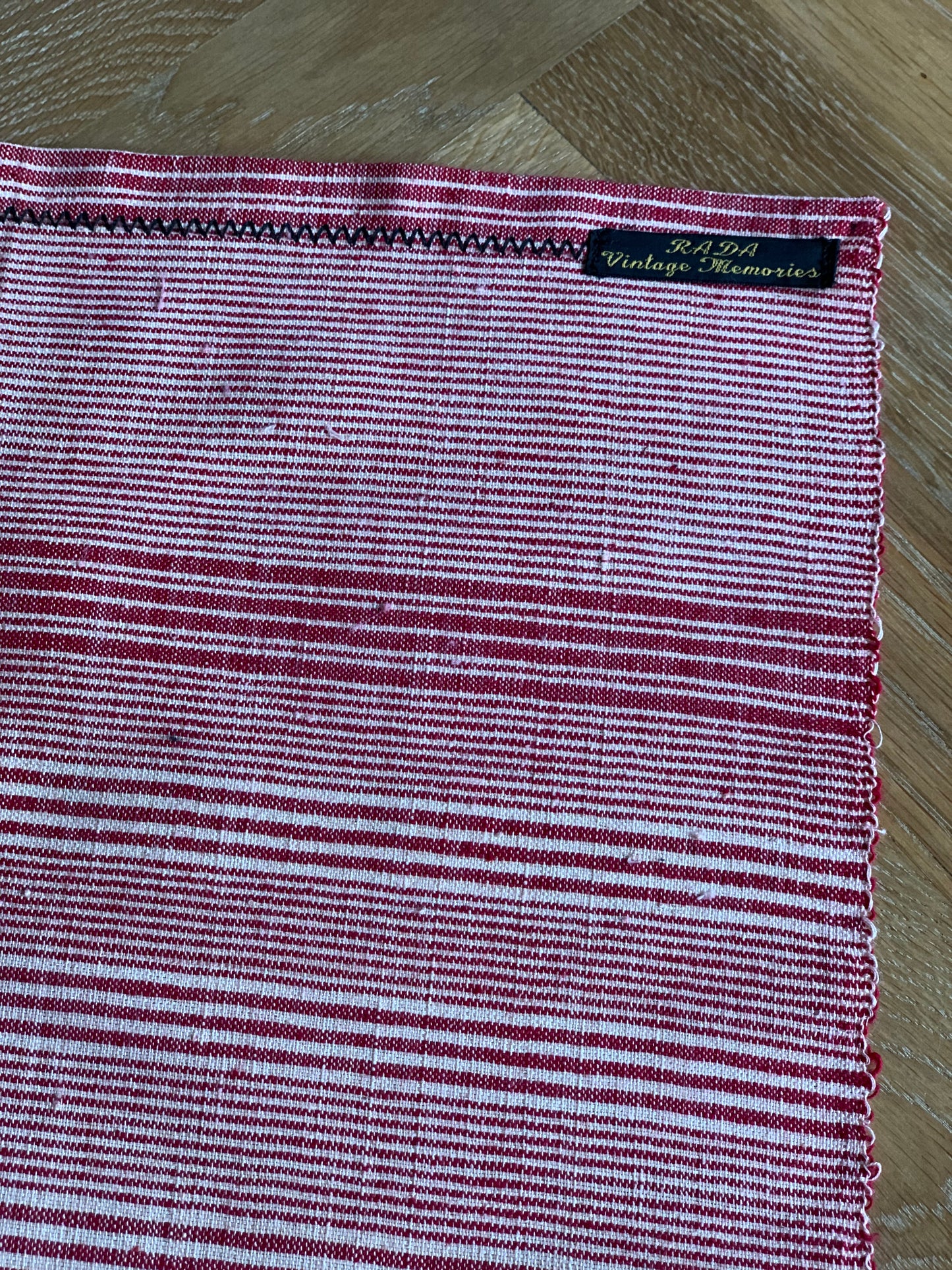 Organic, antique, handwoven 100 % cotton table runner.