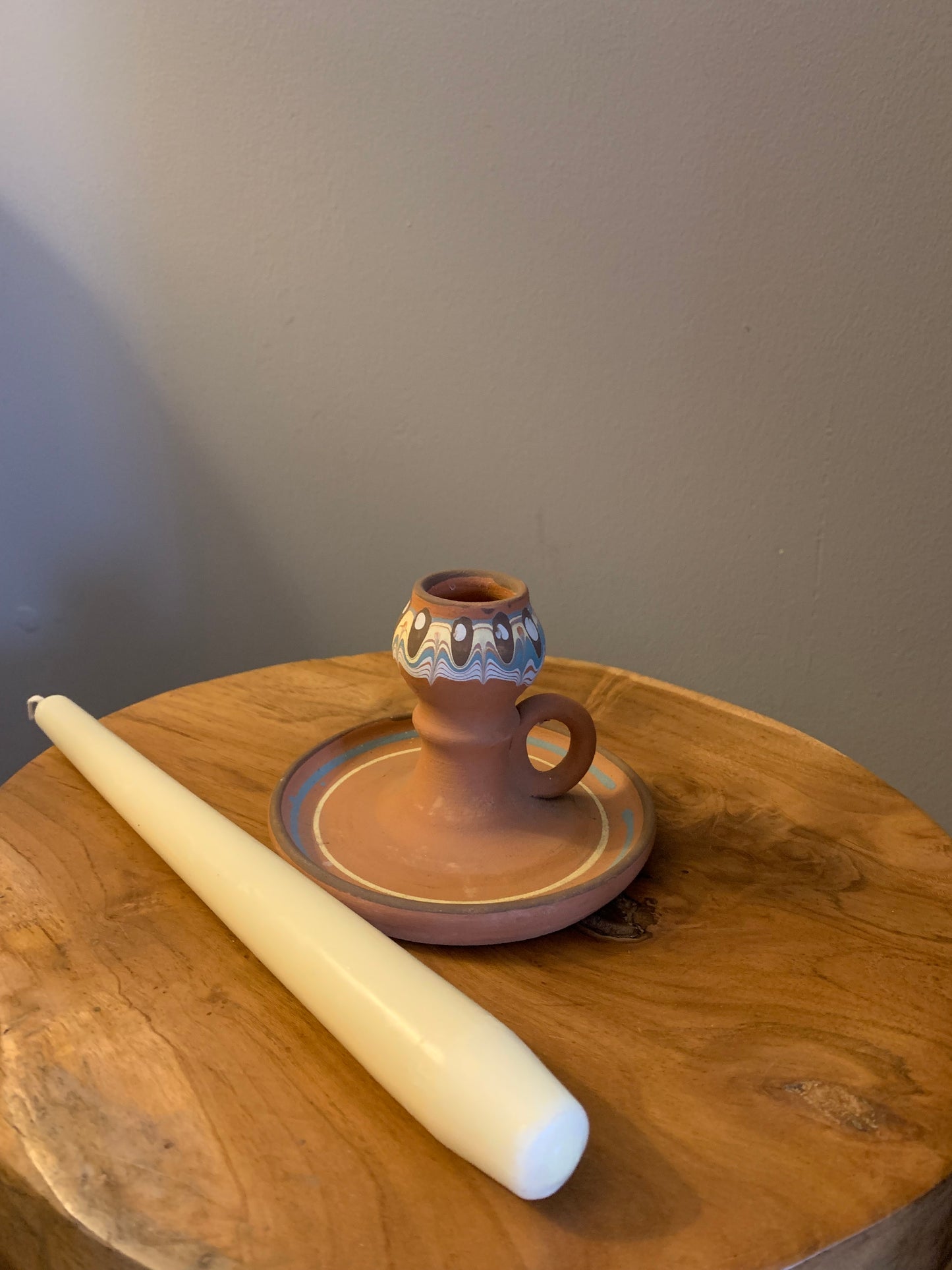 Vintage, hand made candle stick.