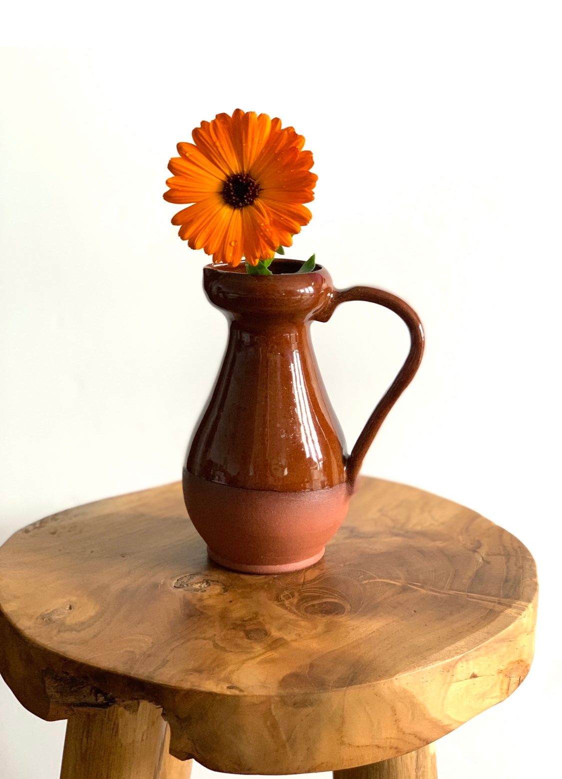 Antique, handmade small vase / pitcher.