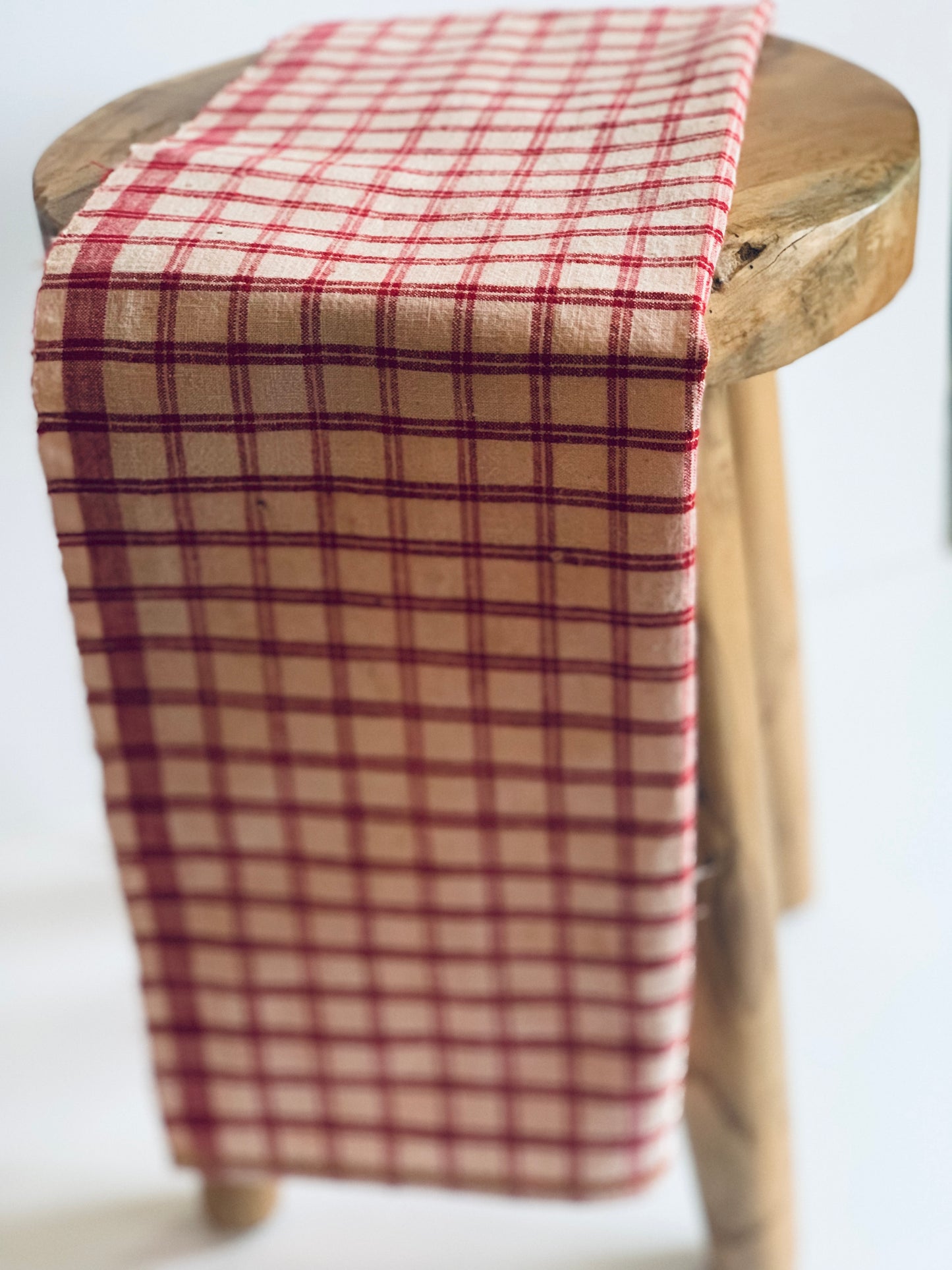 Antique, hand woven tea towel / kitchen cloth.