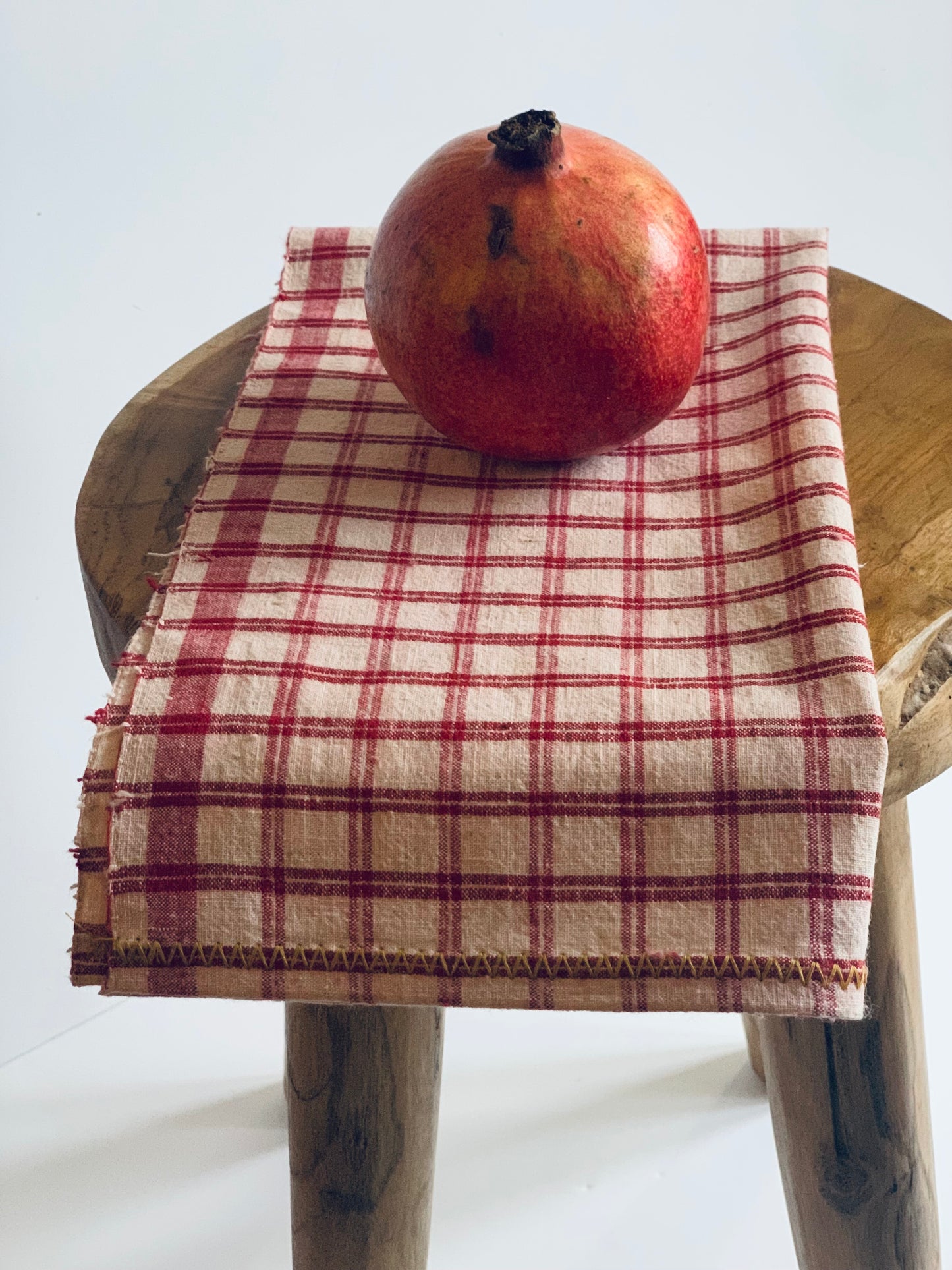 Antique, hand woven tea towel / kitchen cloth.