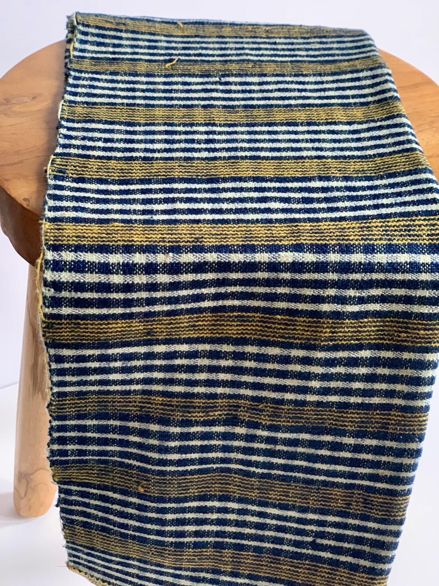 Antique, handwoven cotton tea towel.