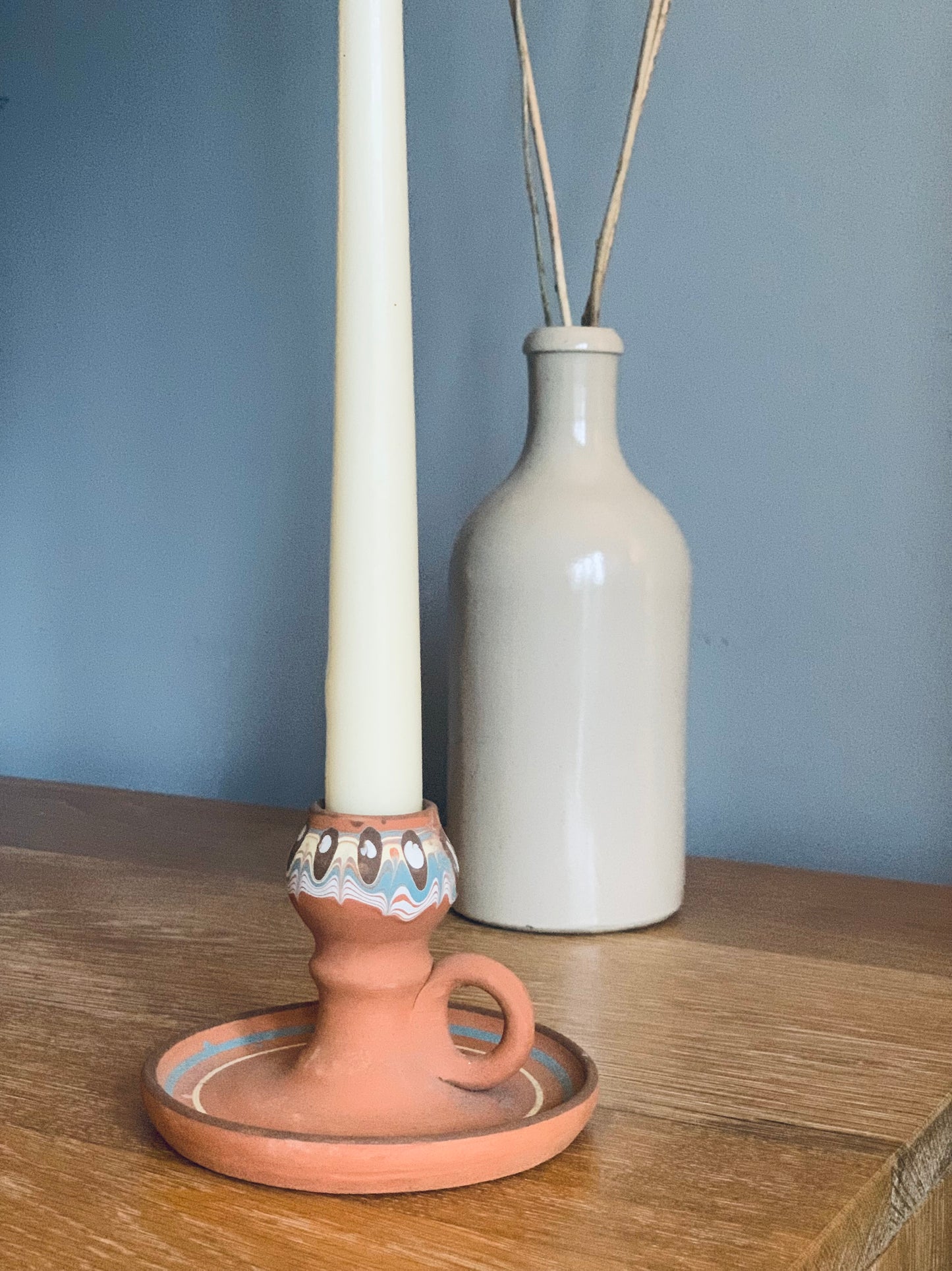 Vintage, hand made candle stick.