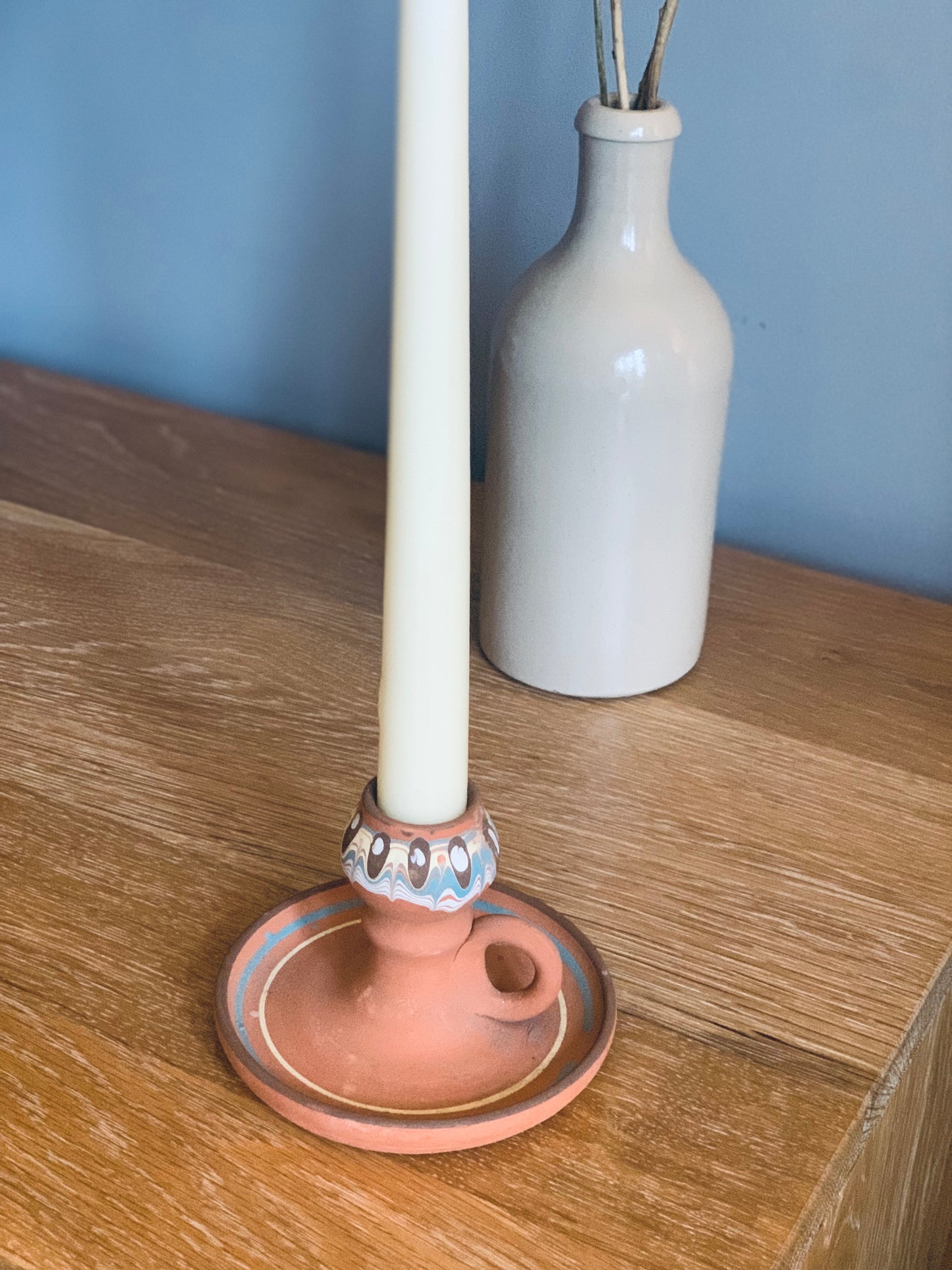 Vintage, hand made candle stick.