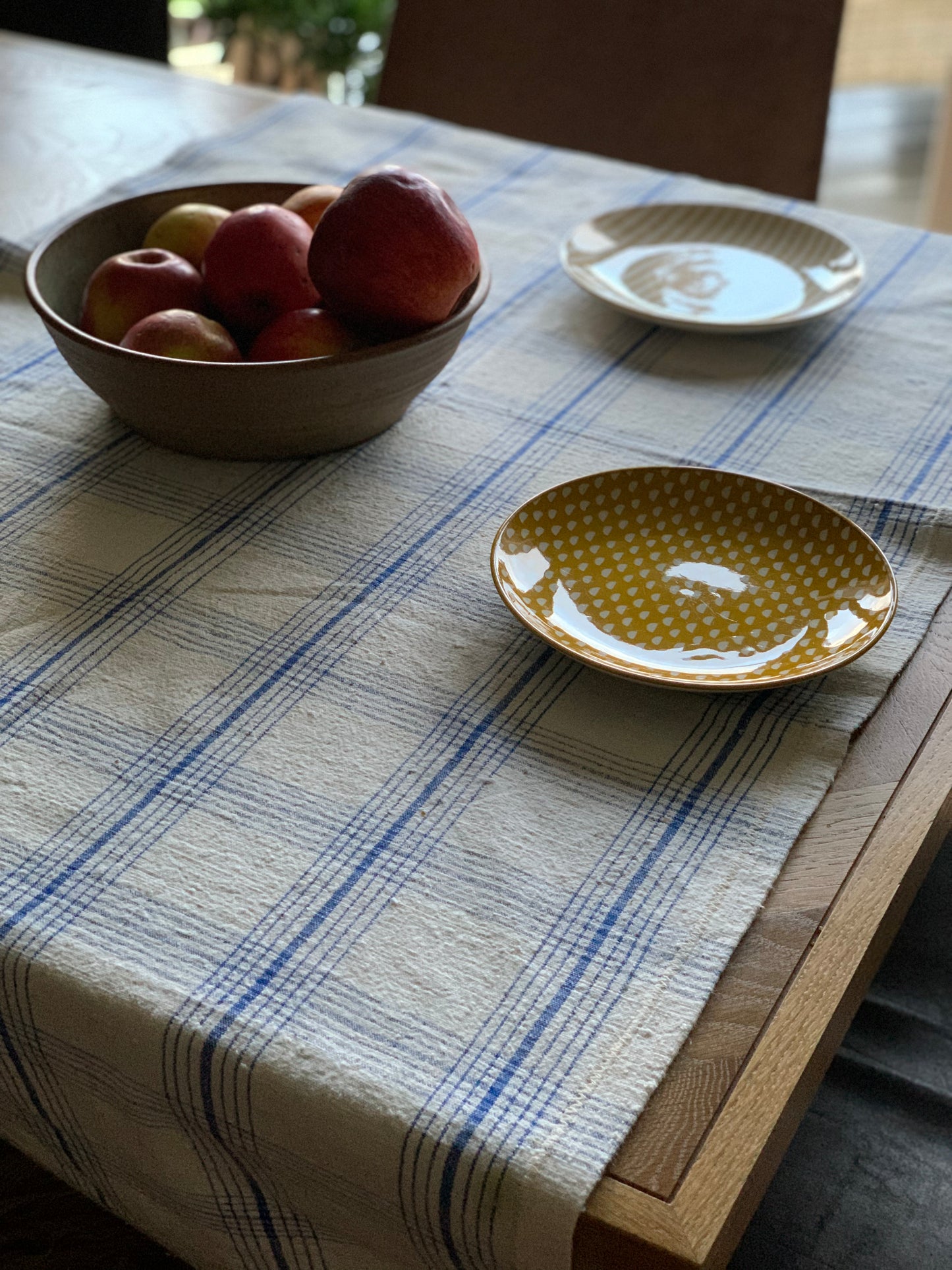 Antique, hand woven table runner.