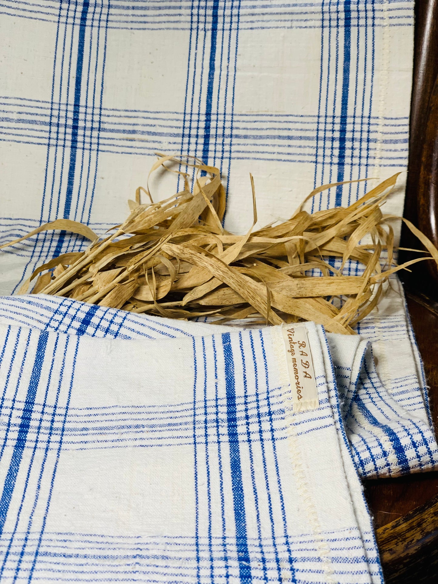 Antique, hand woven table runner.