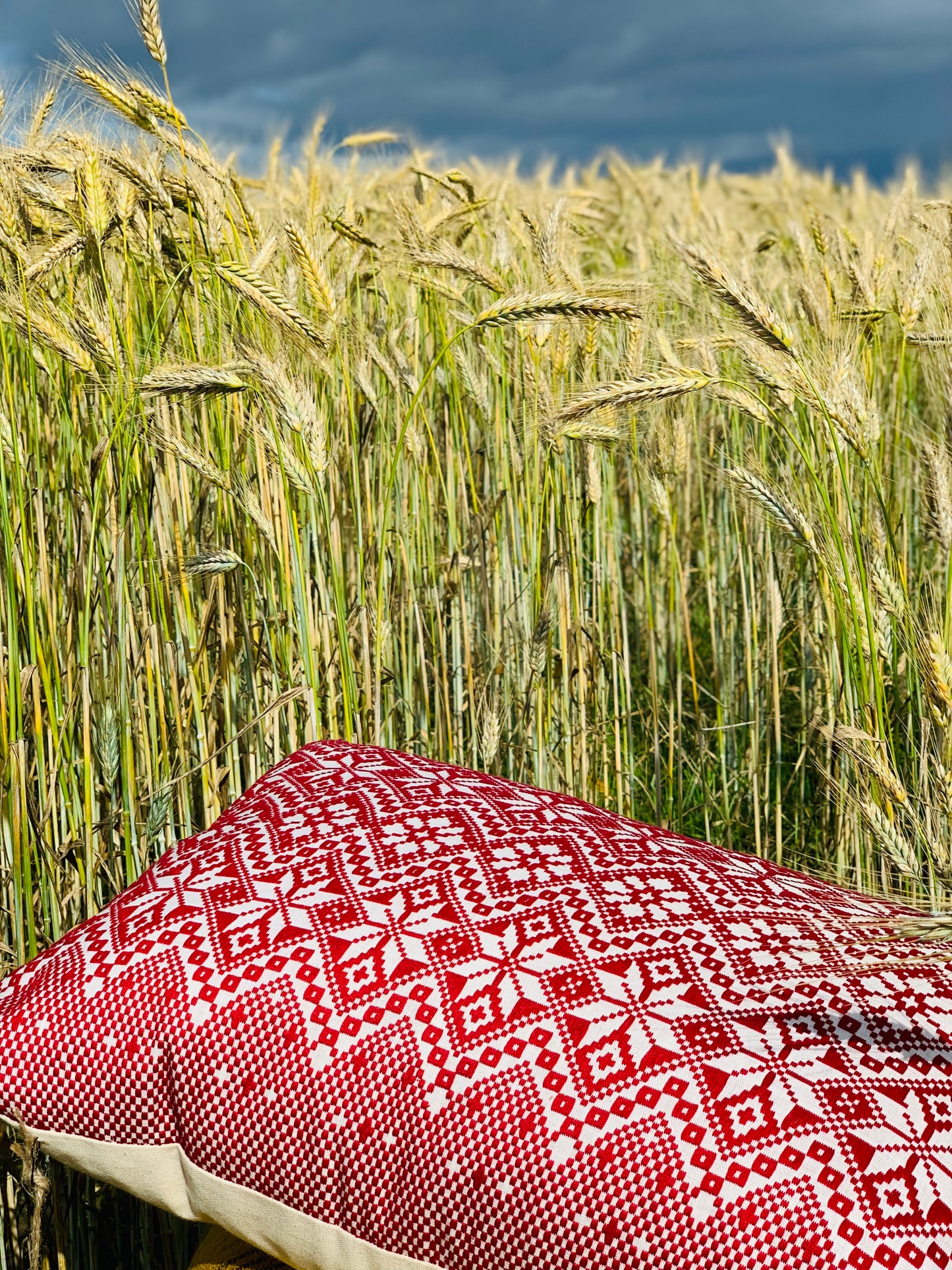 Antique, hand made cushion.