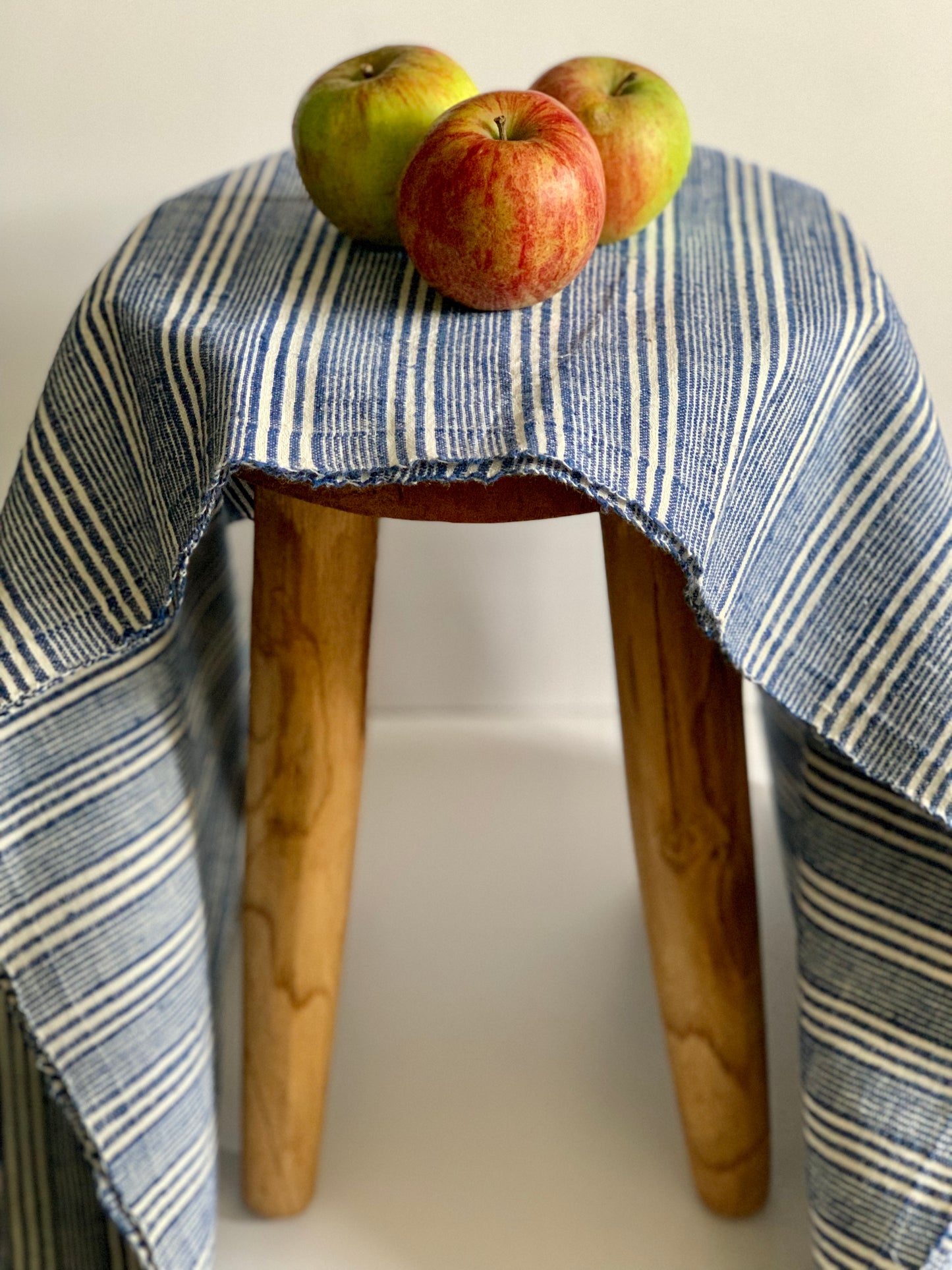 Antique, handwoven cotton table runner.